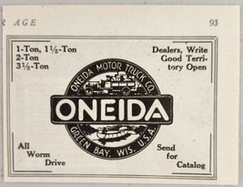 1919 Print Ad Oneida Motor Truck Co. Emblem Green Bay,Wisconsin - £8.02 GBP