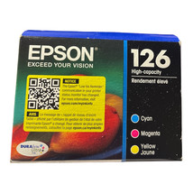 New Sealed Epson 126 Ink Set  Cyan Magenta Yellow genuine Exp 08/2025 - $28.71