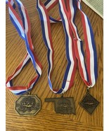 Red Bud Classic Medals Set Lot 3 Oklahoma Bicycle Bike Race BC Clark Adv... - $552.61 MXN