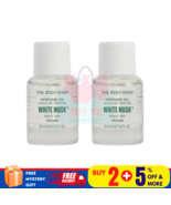 2 X Authentic The Body Shop White Musk Huile De Parfum Perfume Oil Vegan... - $1,996.10 MXN