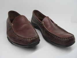 Allen Edmonds Boulder Mens Brown Leather Moc Toe Loafers Size US 9.5 D - $59.00