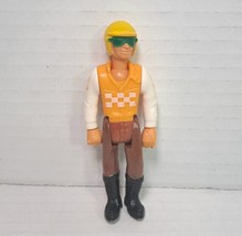 Vtg 1974 Fisher Price Adventure People Motorcycle Driver Rider Action Fi... - $8.56