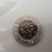 U.S. Navy Naval Reserve Honorable Discharge Lapel Button Pin Copper Tone... - $6.41
