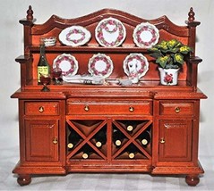 Reutter Porzellan Germany 1:12 Wood Buffet with Wine Rack - £118.69 GBP