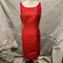 NWT Linda Allard Ellen Tracy Women&#39;s Red Dress, Size 6 - £197.58 GBP