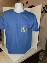 Blue Tshirt t-shirt Adult M with cute Golden Retriever Dog  New Must see - £11.15 GBP