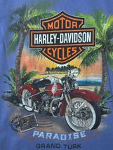 Harley-Davidson H-D HD SS Tee Blue T-Shirt "Paradise” Paradise Grand Tur... - $13.63
