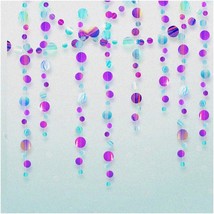 Enchanting Oceanic Delights: Iridescent Mermaid Party Decorations in Rose &amp; Purp - £27.48 GBP