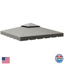 Outsunny 10 X 10 Gazebo Replacement Canopy Gazebo Top Cover Double Vente... - $89.20
