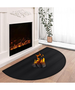 Fireplace Mats Fireproof 28×48Inch Half round Fire Resistant Mat Hearth ... - £49.95 GBP