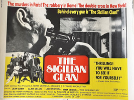 The Sicilian Clan 1969 vintage movie poster - £78.56 GBP