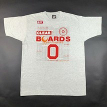 Vintage Ohio State University Basketball Shirt Mens L Gray Red Clear The Boards - $9.50