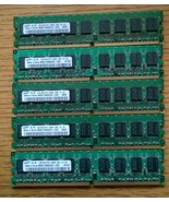 Lot of 5GB x 1GB Samsung PC2-5300E-555-12-G3 ECC Desktop Ram Memory - $27.01 CAD