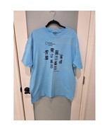 2002 Oregon Shakespeare Festival Tee XL Blue Hanes OSF Stained Faded - $334.80 MXN