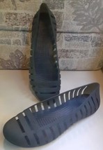 CROCS Adrina II Jelly Flats Sandals Closed Toe Smoky Gray Womens Size 9 U4 - £15.56 GBP