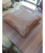 Genuine leather chair cushion pad cover with ties dining seat pad case 15 - £58.84 GBP+