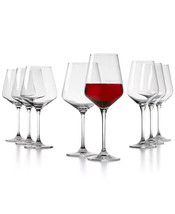 Hotel Collection Stemware 8 Piece White &amp; Red Wine Glasses, Value Set New - £32.12 GBP