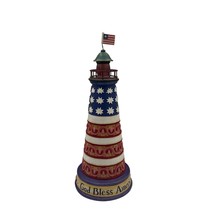 Jim Shore Heartwood Creek One Nation Under God Patriotic Lighthouse Figu... - £28.33 GBP