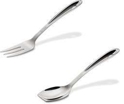 All-Clad T231 Stainless Steel Cook Serving Fork W/SolidSpoon - 10 inch - £56.04 GBP