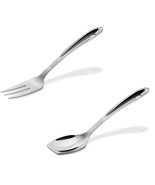 All-Clad T231 Stainless Steel Cook Serving Fork W/SolidSpoon - 10 inch - $95.88 CAD