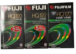 Fuji HQ T-120 Blank VHS Tapes High Quality lot of 15 - £26.08 GBP