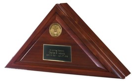 Walnut Great Seal Heritage Flag Case for 5&#39;X9.5&#39; Flag, Cremation Urn Available - £279.76 GBP