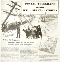 1930 Postal Telegraph Company Advertisement Communication Utility DWJJ19 - $29.99