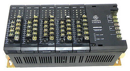 GE FANUC IC610CHS100B RACK W/ POWER SUPPLY AND 5 IC610MDL101A INPUT MODULES - $135.95
