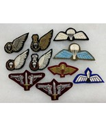 INDIA, PARACHUTIST, PARA WINGS, GROUPING OF 10 PARA WINGS, SOME ARE OBSO... - $60.00