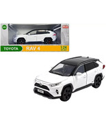 2019 Toyota RAV4 Rav4 Hybrid 1/24 Scale Diecast Model by MiJo - WHITE w/... - €29,71 EUR