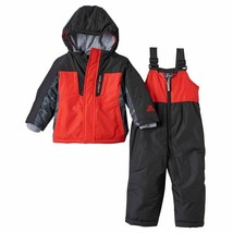 ZeroXposur Winter Coat &amp; Snow Bibs Boy&#39;s Red 12 months Snowsuit Set New - £26.11 GBP