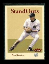 2005 Fleer Standouts Baseball Trading Card #12 Of 15 Alex Rodriguez Yankees - £7.48 GBP