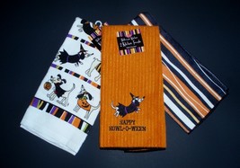 3 Theme matching Dachshund Halloween Towels by Ritz - £17.98 GBP