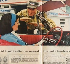 1964 Mobil Gasoline And Oil Company Advertisement Look Centerfold DWII20 - $29.99