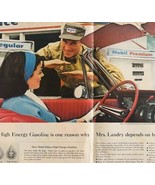 1964 Mobil Gasoline And Oil Company Advertisement Look Centerfold DWII20 - €26,05 EUR