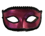 Masquerade Halloween Face Mask Fuchsia Pink New - £5.49 GBP