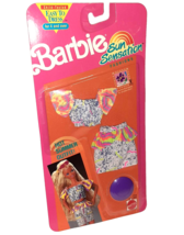 Barbie Mattel 1991 Sun Sensation Fashion Hot Summer Outfit Vintage NEW - £11.89 GBP