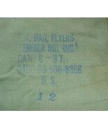 US Air Force, Navy, Marines cotton duck flyer's bag w coil zipper, M. Mo... - $40.00