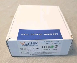 Wantek Call Center Headset Model A600f New Open Box - $9.89