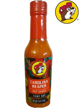 Buc-ee&#39;s Carolina Reaper Fiery Hot Sauce 5 Oz Glass Bottle - £11.40 GBP