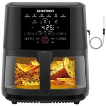 Chefman Air Fryer 8 Qt with Probe Thermometer, 8 Preset Functions, 1-Tou... - $203.99