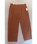 A New Day Womens Pants Straight Chino size 17 Brown New High Rise Pleat ... - $11.26