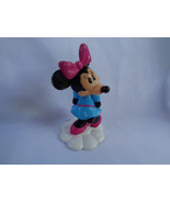 Disney Miniature PVC Minnie Mouse on White Flower Base Figure or Cake To... - £1.51 GBP
