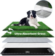 Dog Grass Pad With Tray Large 3423, Dog Potty With Ultra-Absorbent Artifici - $58.99