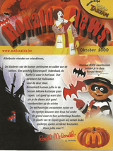 McDonald&#39;s - October 2000 - Ronald News - Belgium - $2.50