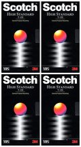 Scotch High Standard T-120 Blank VHS Tape (4 Pack) - £21.95 GBP