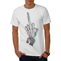 Wellcoda Middle Finger Hand Skeleton Mens T-shirt - $24.48+