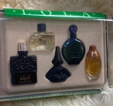 vtg Box set collection LOLA France 5 Mini perfumes very rare discontinued nos - £65.07 GBP