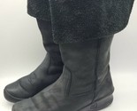 Keen Womens Presidio II Leather Black Leather Boots size 8.5M EUC 10 inch - $24.14