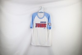 Nike Mens Large Retro Spell Out Minnesota Twins Baseball Short Sleeve T-Shirt - £23.29 GBP